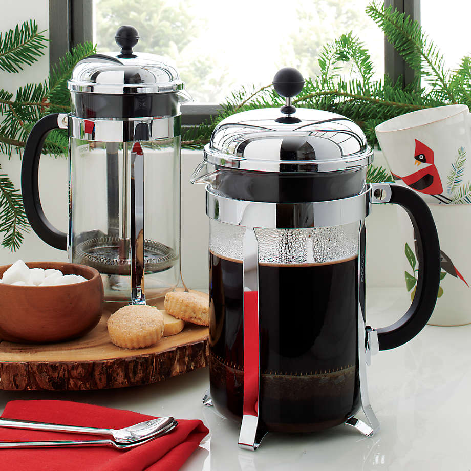 Bodum Chambord + Coffee Grinder, Starter Set for Home and Travel
