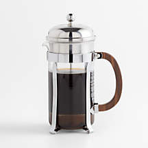 Bodum Chambord Stainless Steel 34-Oz. French Press with Walnut Wood ...