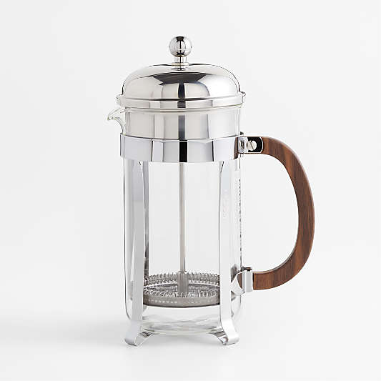 Bodum ® Chambord Stainless Steel 34-Oz. French Press with Walnut Wood Handle