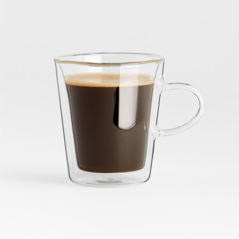 Coffee Cups, Double Walled Glass, Pavina, 9 oz.