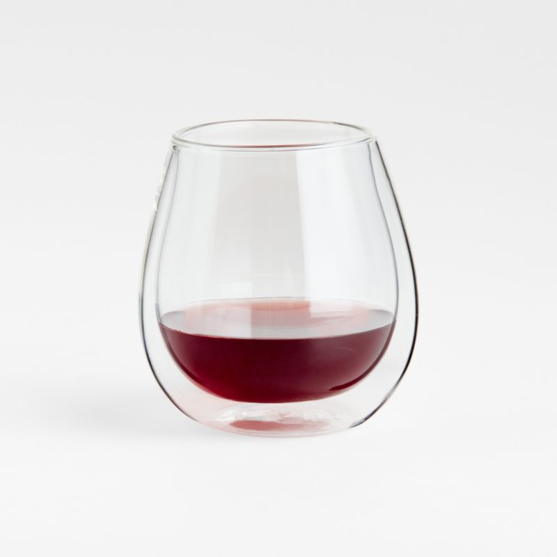 Zwilling Sorrento Double-Wall Red Wine Glasses, Set of 2 + Reviews | Crate  & Barrel