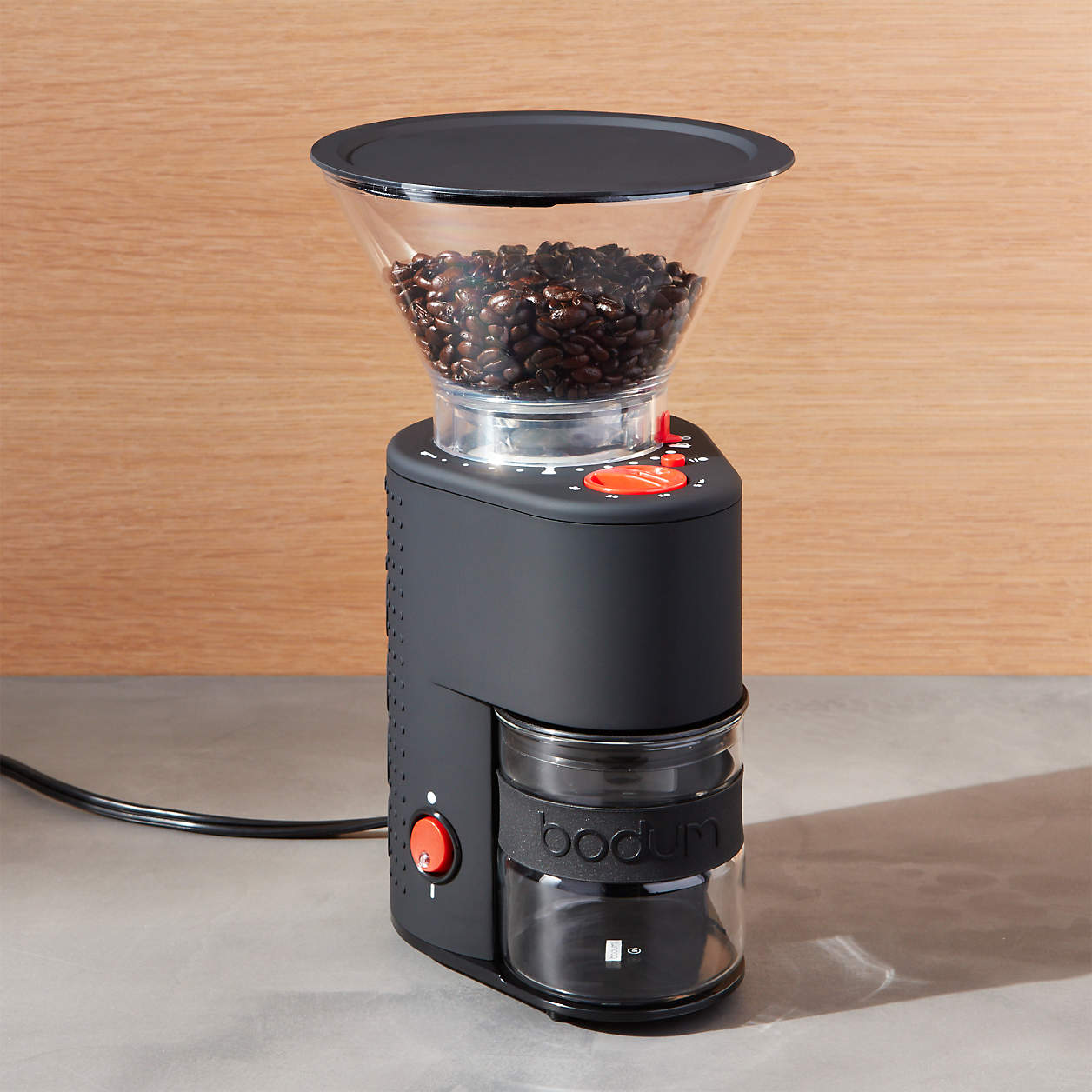 Bodum Electric Coffee Grinder + Reviews Crate & Barrel
