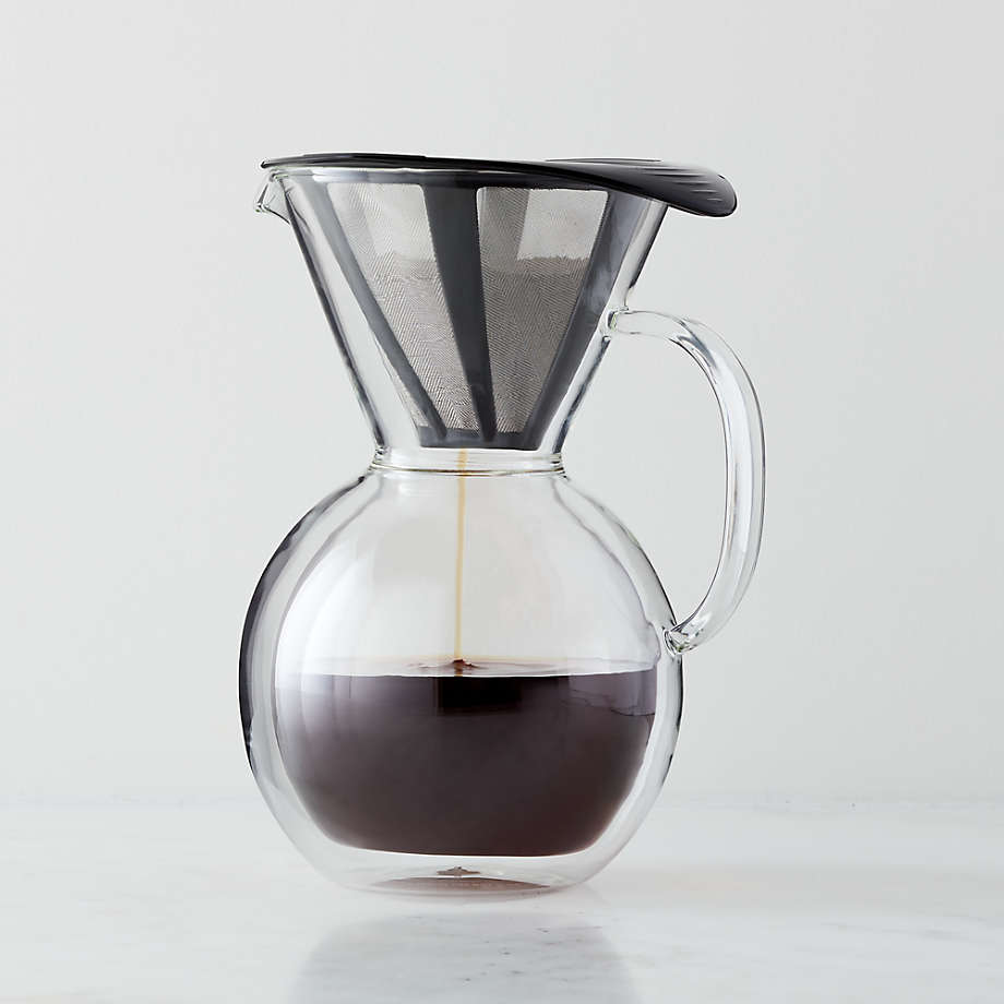 Bodum Glass Pour-Over Coffee Maker + | Crate & Barrel