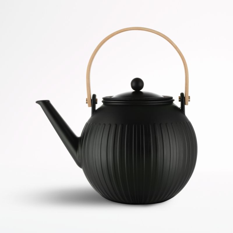 Bodum Ceramic Douro Matte Black Teapot Crate & Barrel