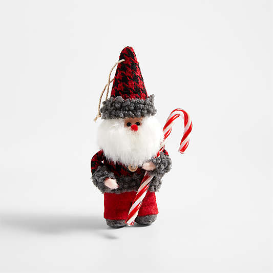 Boiled Wool Santa Christmas Tree Ornament