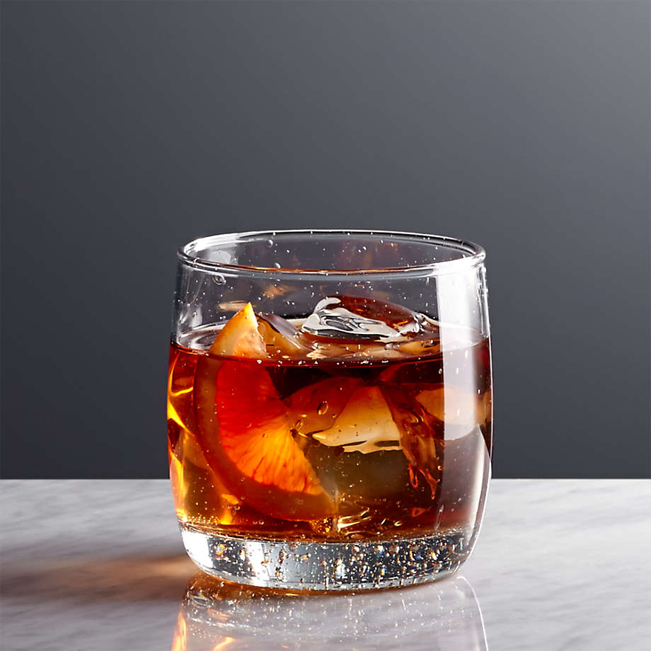 Bola Double Old-Fashioned Glass + Reviews | Crate & Barrel