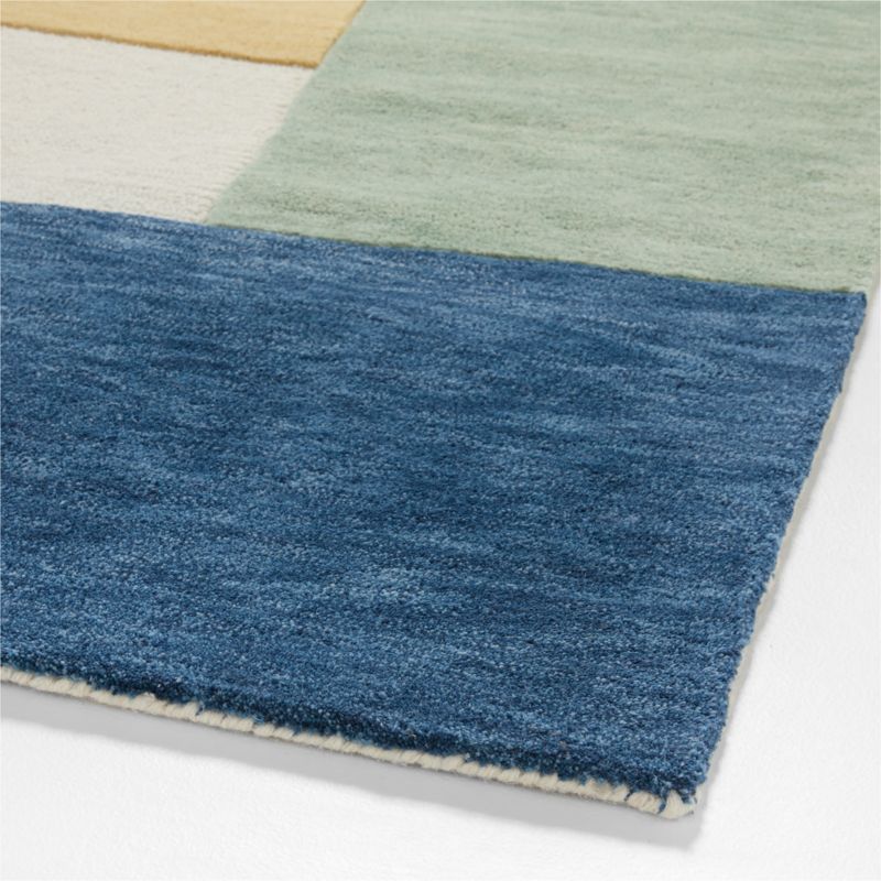 Bold Colorblock Wool Kids Area Rug 6'x9' - image 3 of 5