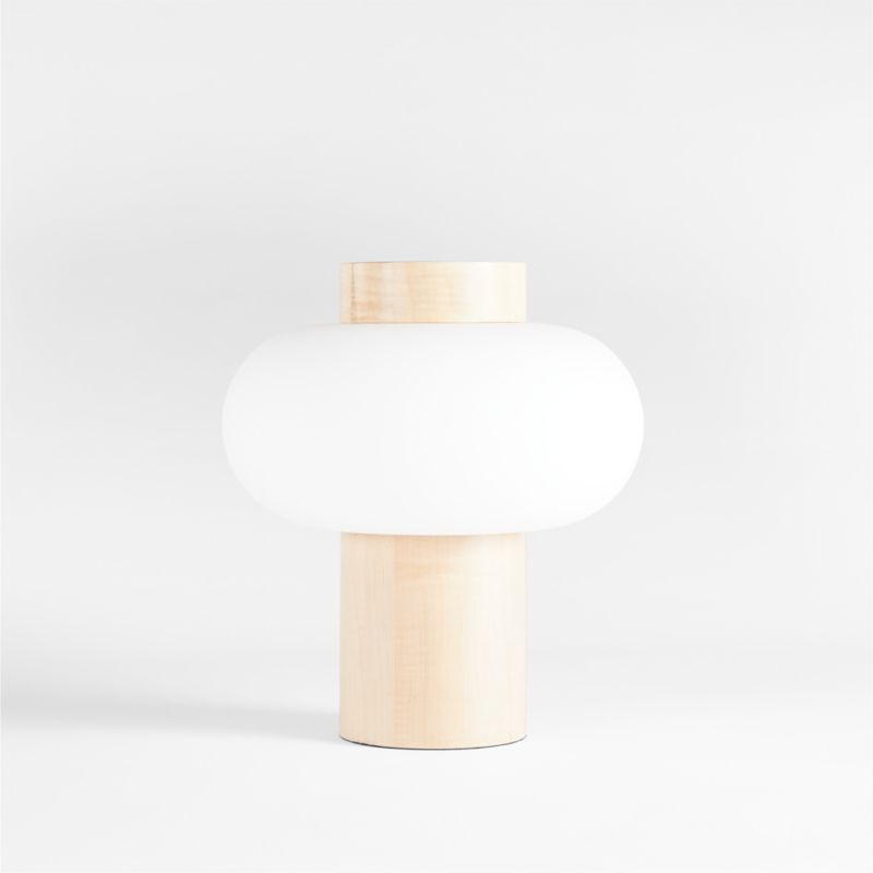 Bombolla Wood Bubble Lamp + Reviews Crate & Barrel