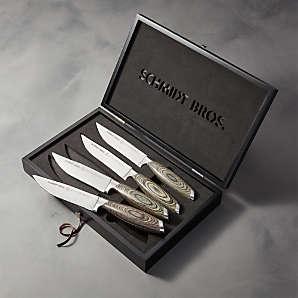 schmidt brothers cutlery zebra wood 4pc steak knife set