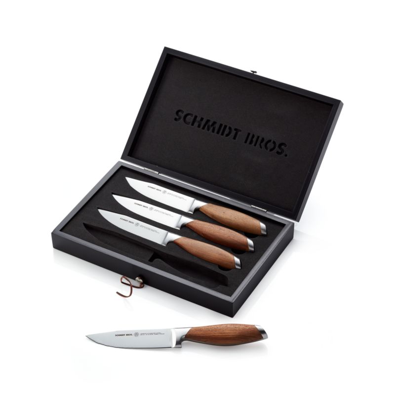 Schmidt Brothers Crosstown 4-Piece Steak Knife Set + Reviews, Crate &  Barrel in 2023