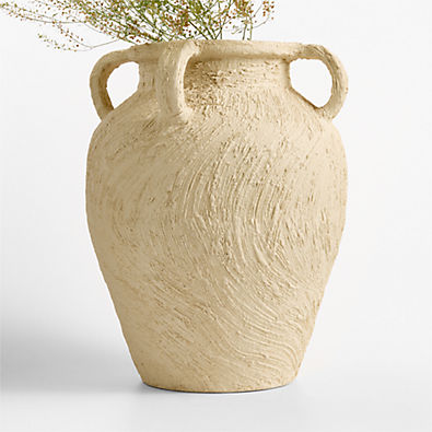 View Beach Sand White 16.5" Vase details