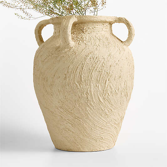 Beach Sand White 16.5" Vase