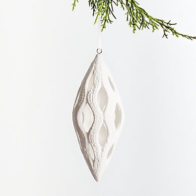 View Bone China Open Drop Christmas Ornament details