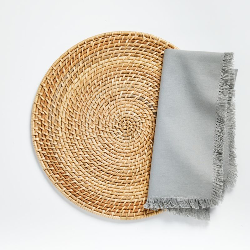 Artesia Round Natural Woven Rattan Placemat - image 11 of 16