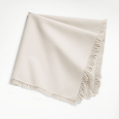 View Craft Birch Beige Organic Cotton Fringe Napkin details