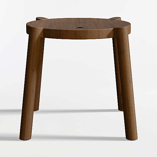 Bonnie Deep Brown Kids Stackable Play Stool