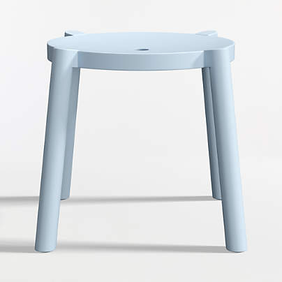 Set of 2 Bonnie Mist Blue Kids Stackable Play Stool