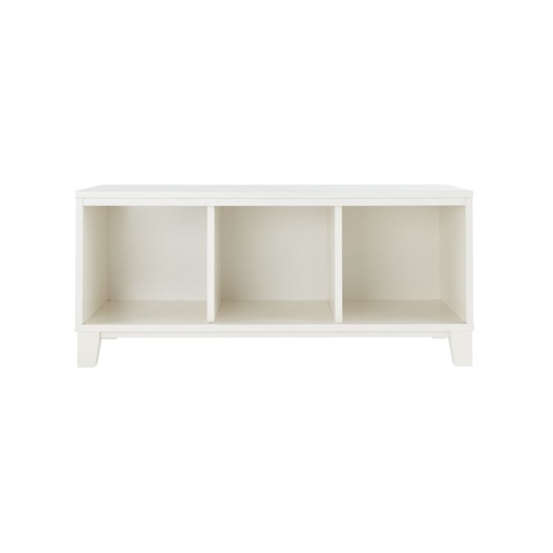 District Stackable 3-Cube Warm White Wood Bookcase - image 9 of 15