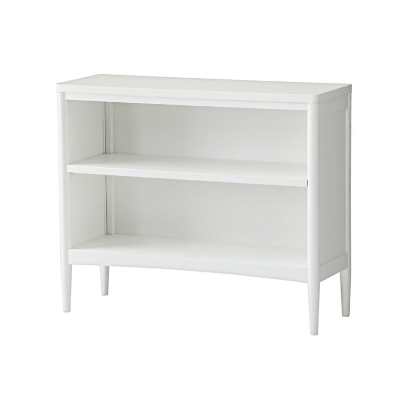 Hampshire Small White Wood 2-Shelf Bookcase - image 10 of 12