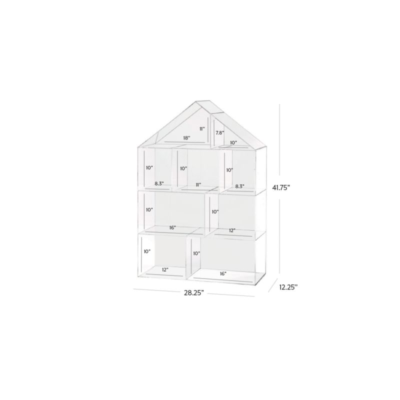 View House-Shaped Acrylic Bookcase - image 3 of 11