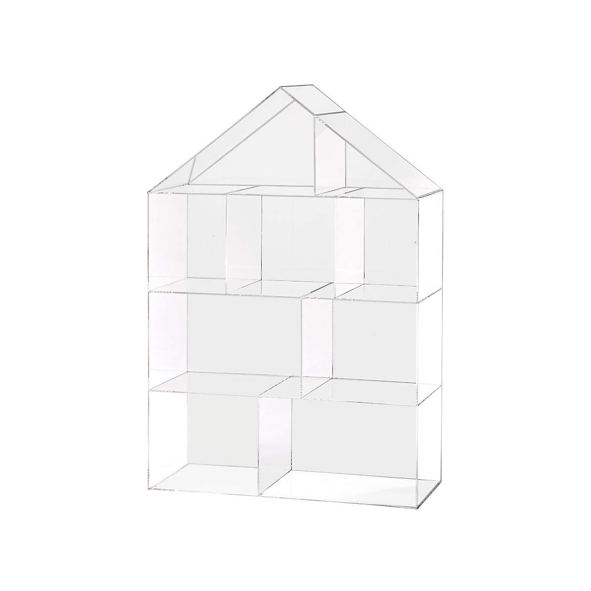Acrylic dollhouse bookcase sales
