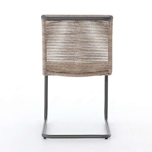 Boon Outdoor Wicker Dining Chair with Metal Legs