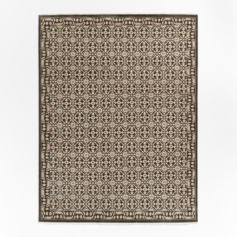 Bordeaux Wool Traditional Espresso Brown Area Rug 8'x10' - image 2 of 5