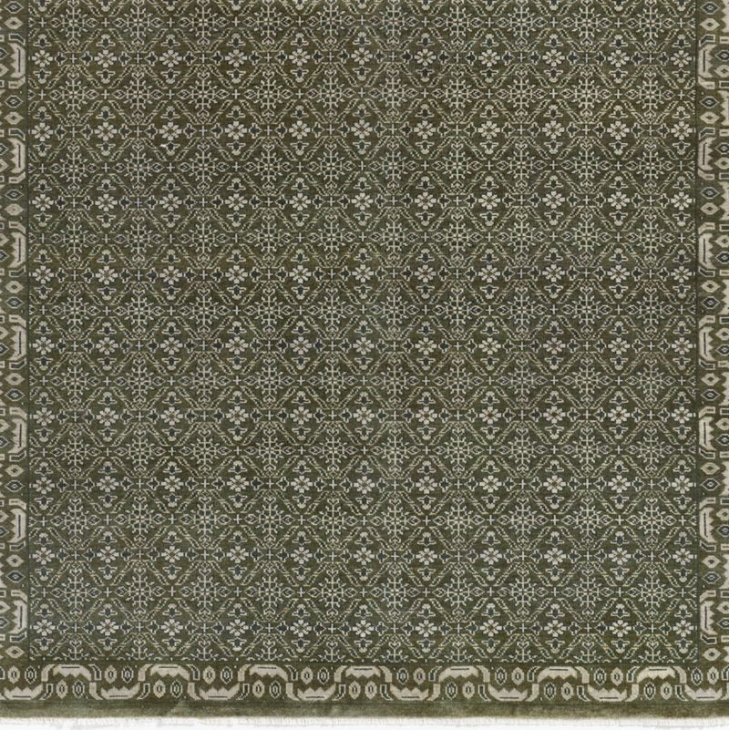 Bordeaux Wool Traditional Green Area Rug 9'x12' - image 0 of 5