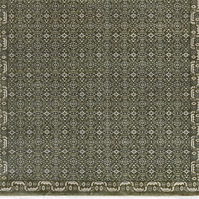 Bordeaux Wool Traditional Hand-Knotted Green Area Rug 10'x14'