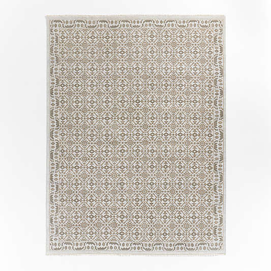 Bordeaux Wool Traditional Hand-Knotted Grey Area Rug 12'x15'