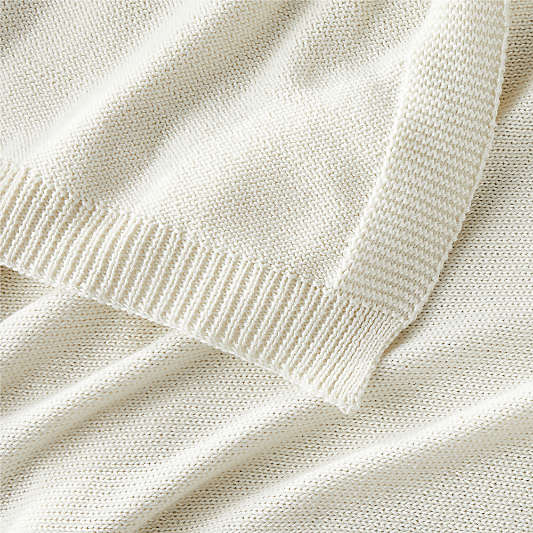 Border Pampas Ivory 80"x80" Oversized Bed Throw Blanket