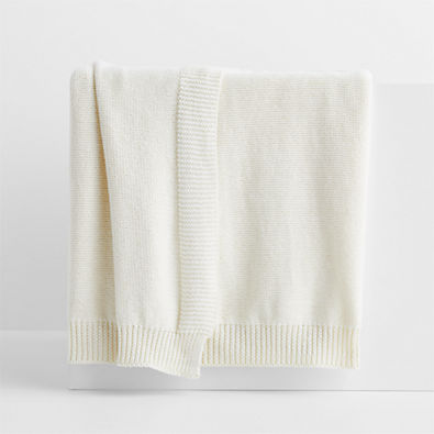 View Border Pampas Ivory 80"x80" Oversized Bed Throw Blanket details