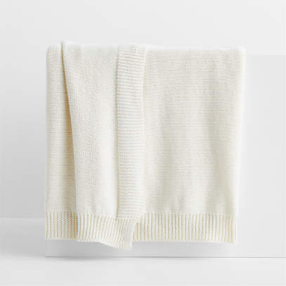 Crate and barrel chunky knit sale throw