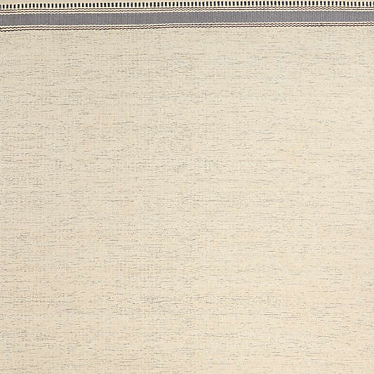 Border Stripe Slate Blue Chenille Kids Area Rug