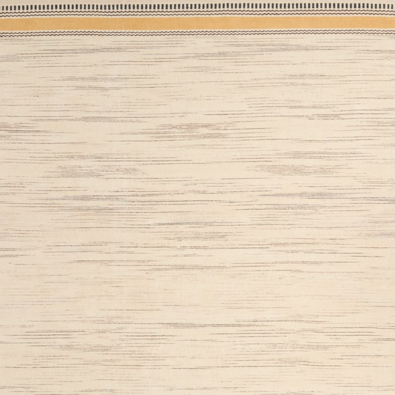 Border Stripe Savannah Yellow Chenille Kids Area Rug 6x9 - image 2 of 5