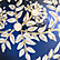 Blue and White Botanical