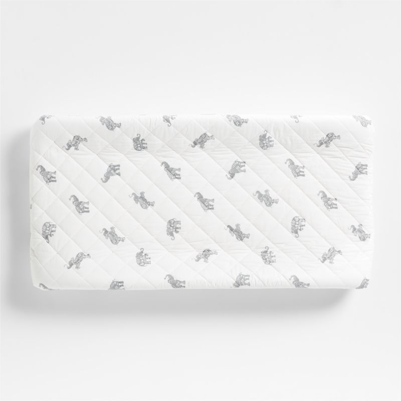 Stay Cool Botanical Elephant Organic Cotton Baby Changing Pad Cover - image 1 of 2