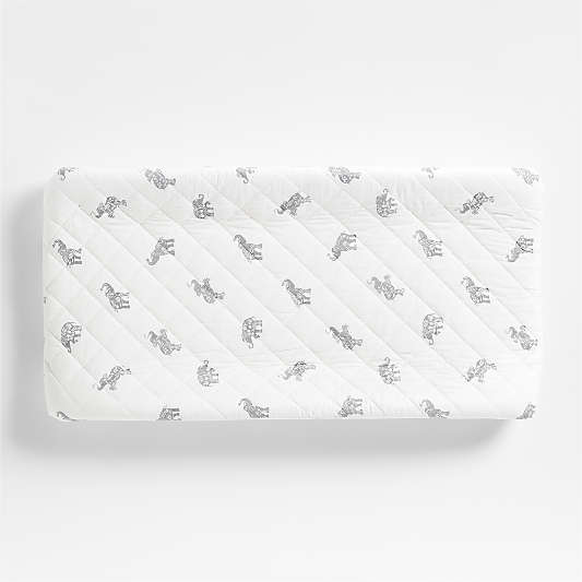 Stay Cool Botanical Elephant Organic Cotton Baby Changing Pad Cover