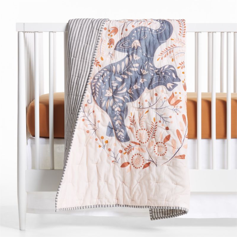 Elephant baby crib store bedding