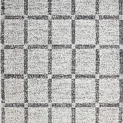 Boucle Black Hand Woven Flatweave Kids Performance 12"x18" Rug Swatch