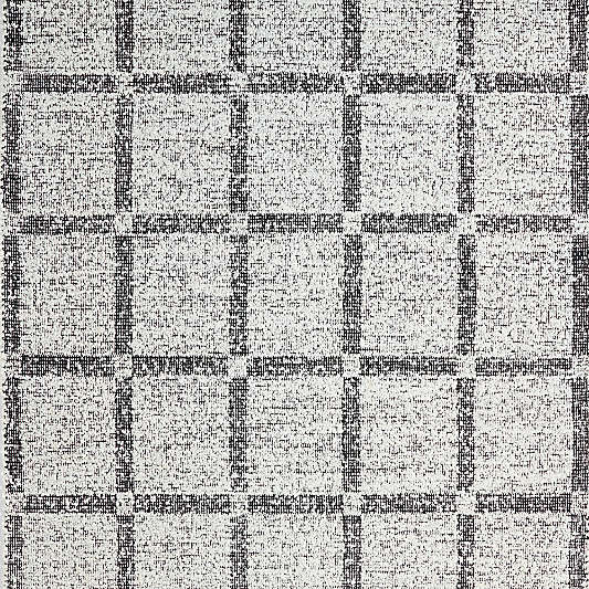 Boucle Black Handwoven Flatweave Kids Performance Area Rug 6'x9'