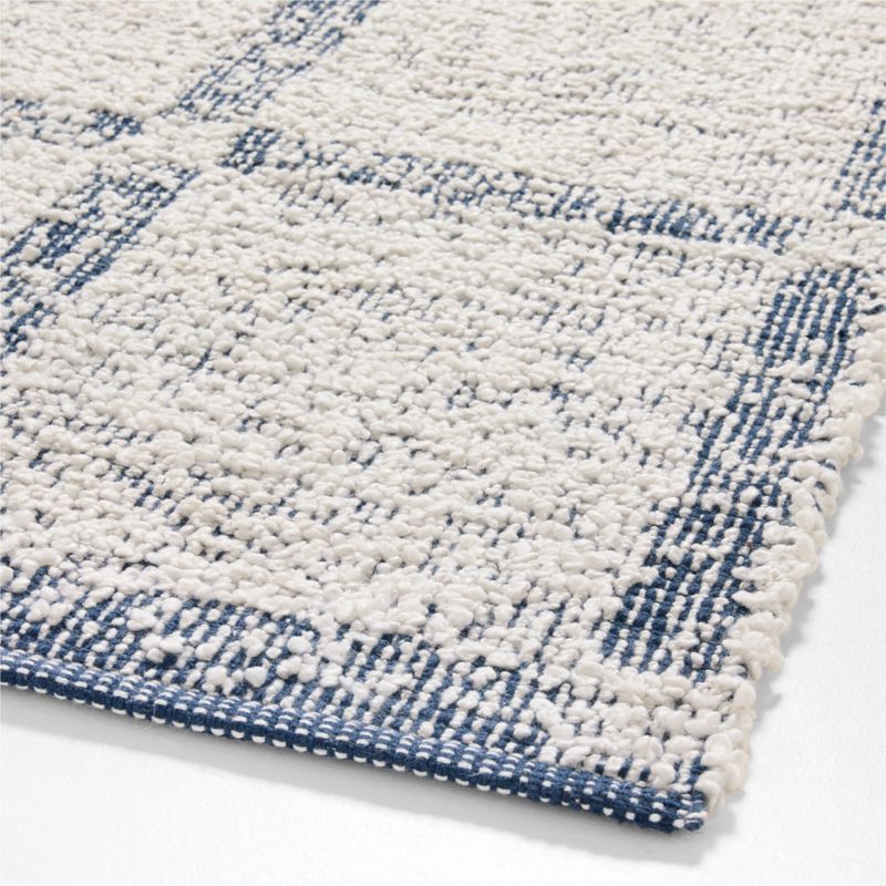 Boucle Coy Blue Handwoven Flatweave Kids Performance Area Rug 6x9 - image 3 of 5