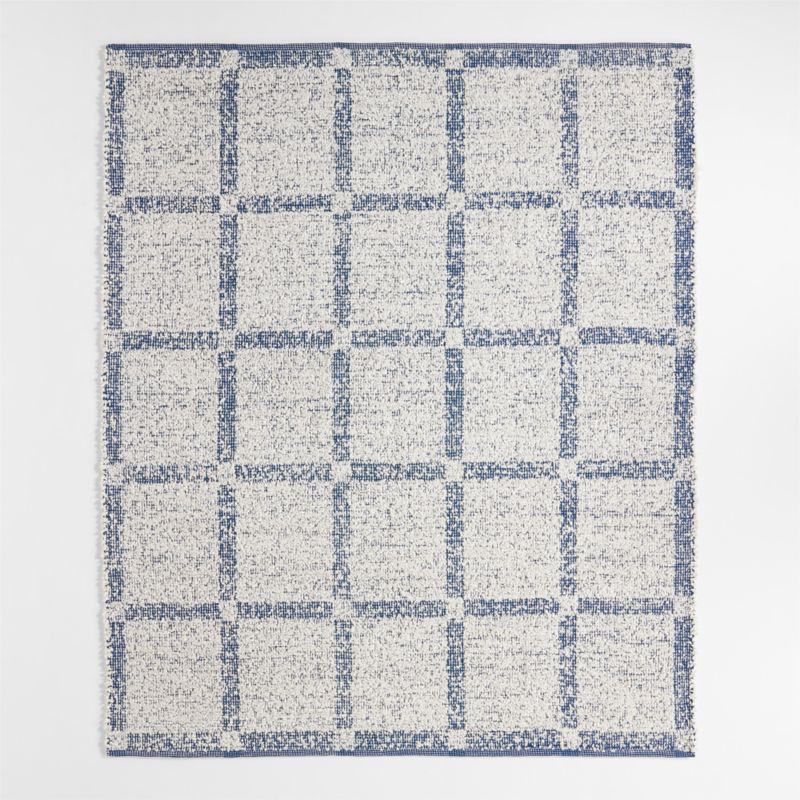 Boucle Coy Blue Handwoven Flatweave Kids Performance Area Rug 6x9 - image 0 of 5