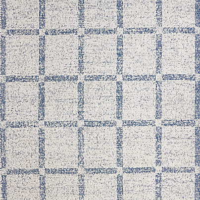 Boucle Coy Blue Hand Woven Flatweave Kids Performance 12"x18" Rug Swatch