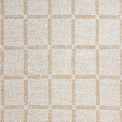 Boucle Stone Tan Hand Woven Flatweave Kids Performance 12"x18" Rug Swatch