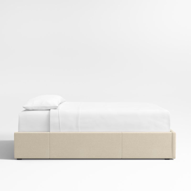 Ivory Upholstered King Storage Bed Base - image 4 of 7