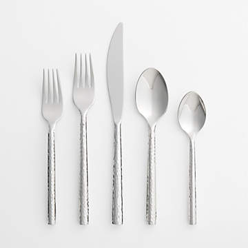 Mesa Mirror 20-Piece Flatware Set + Reviews | Crate & Barrel