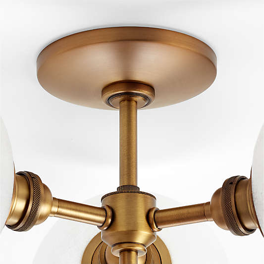 Bouldin Brass Flush Mount Light