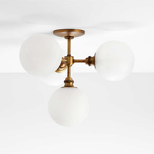 Bouldin Brass Flush Mount Light