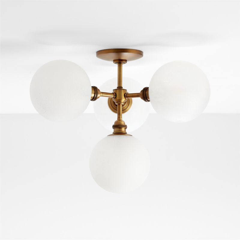 Bouldin Brass Flush Mount Light